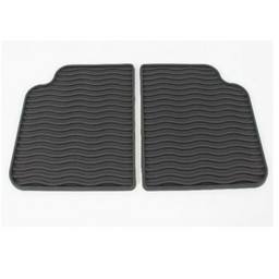 Floor Mat Set - Rear (Black) (Rubber Slush)